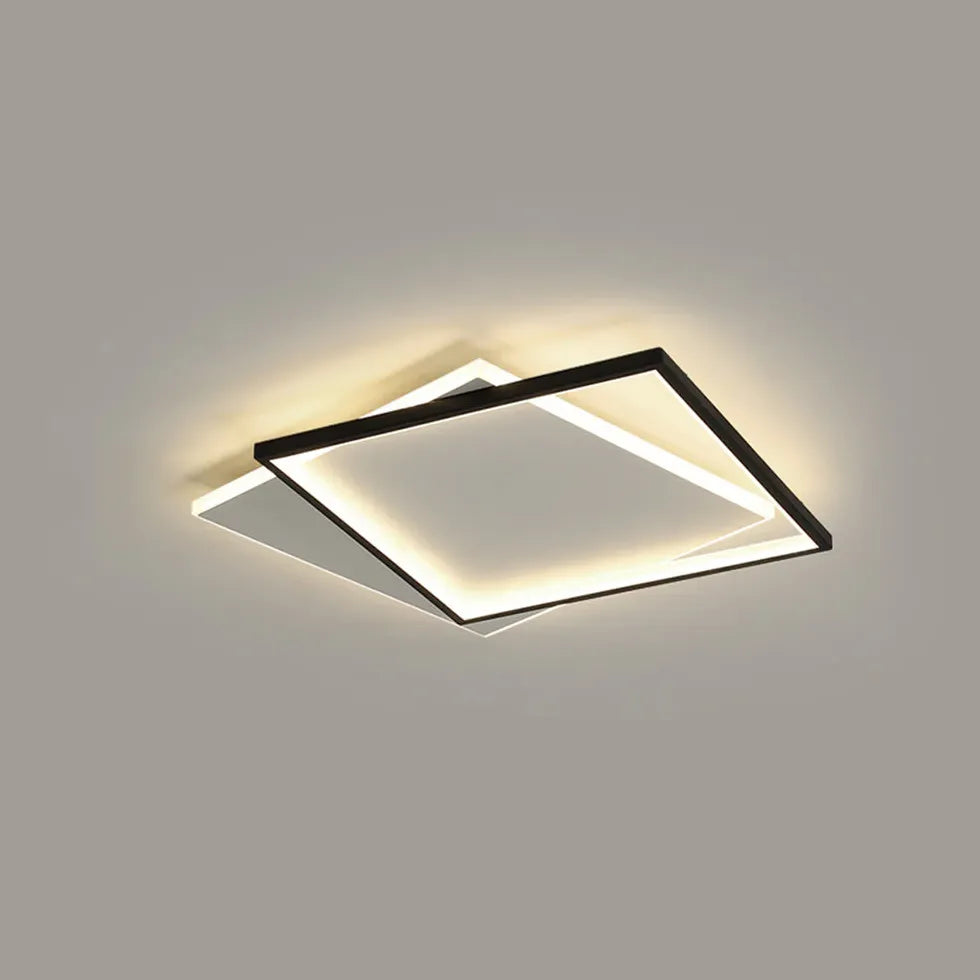 Dual Interlocking Ring LED Ceiling Light