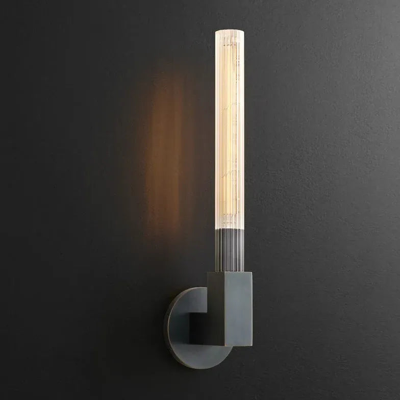 Applique da parete Industrial Tubo Metallico LED