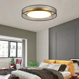 Double-Layer Frame Round PVC Ceiling Light