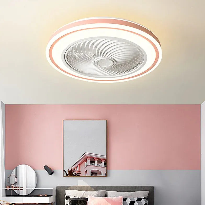 Round Indirect Ceiling Fan with Light