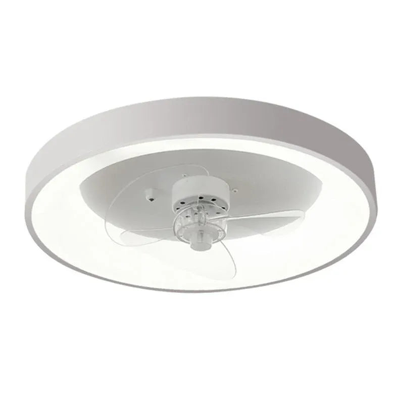 Ventole Lampadari Design Semplice Bianco Rotondo