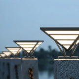 Pyramid Shape Led Outdoor Pillar Lights