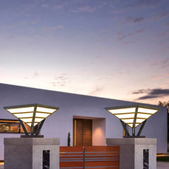 Luci Da Esterno Paletti Solari Moderni In Metallo Nero