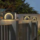 Semicircle Rectangle Led Outdoor Pillar Lights