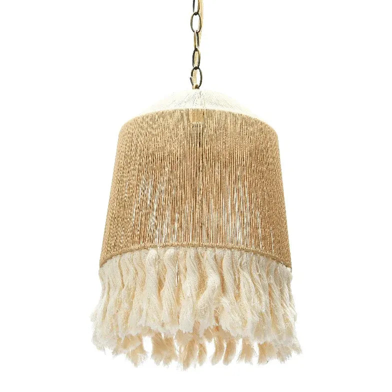 Fabric Barrel Living Room Vintage Pendant Light