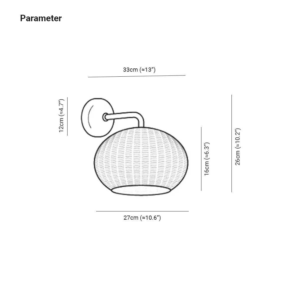 Luci esterne da incasso stile rattan