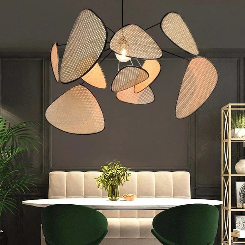 Lampadari da soffitto design in rattan irregolare