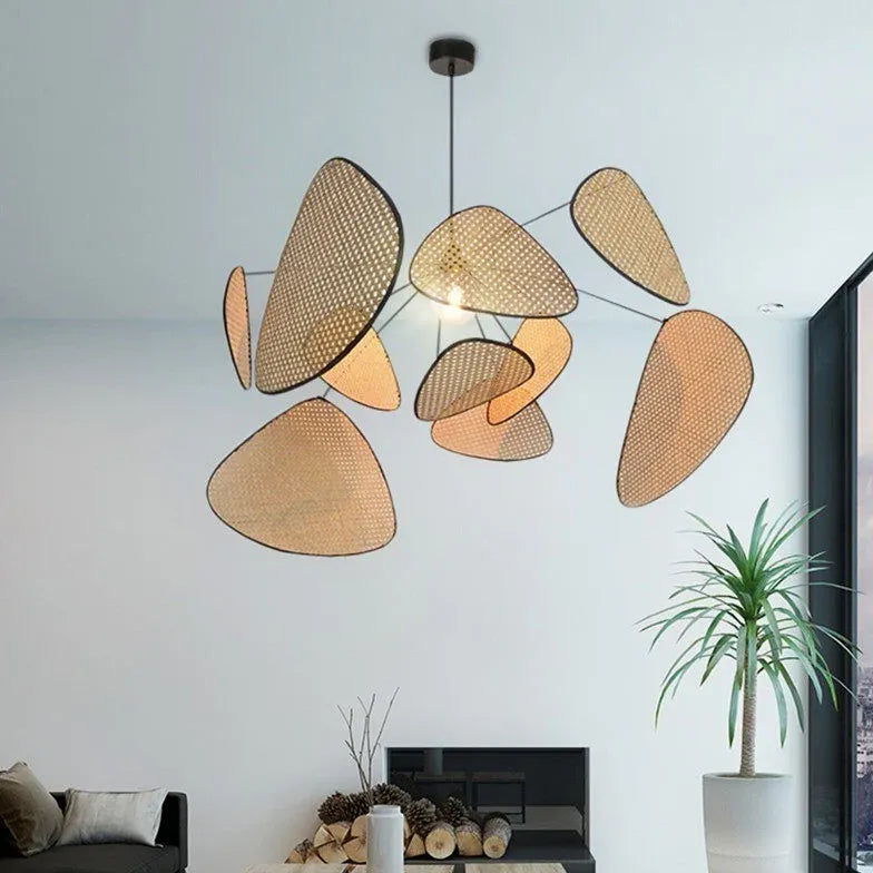 Lampadari da soffitto design in rattan irregolare