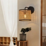 Rattan Wall Lights For Bedroom Black