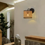 Rattan Wall Lights For Bedroom Black