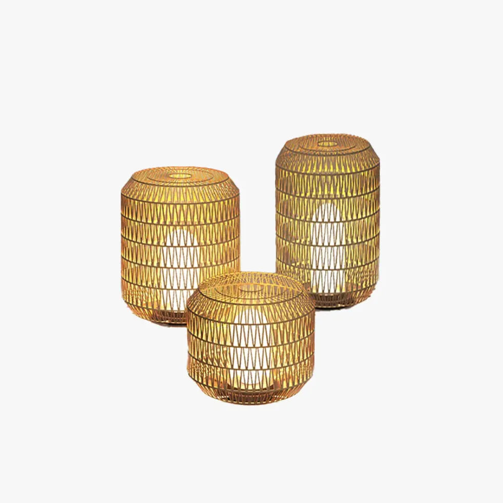 Lampade da Terra in Rattan Design Lanterna