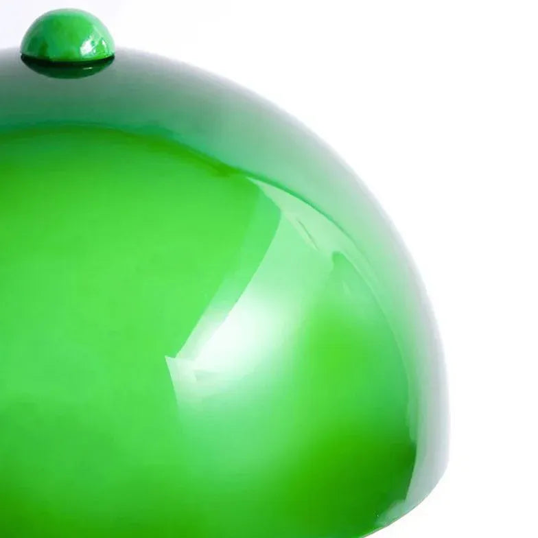 Lampada da pavimento moderna curva emisferica verde