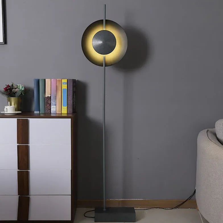 Anello a led rotondo lampada da pavimento moderna minimalista