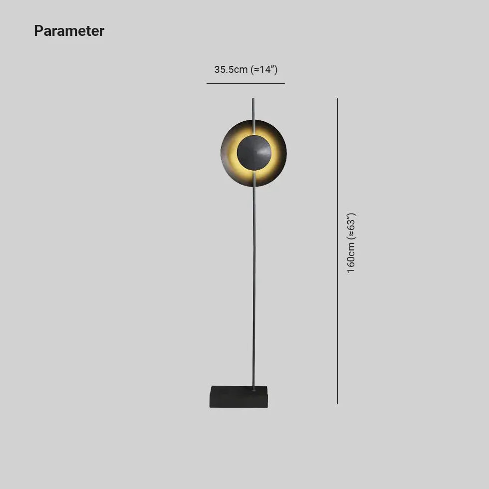 Anello a led rotondo lampada da pavimento moderna minimalista