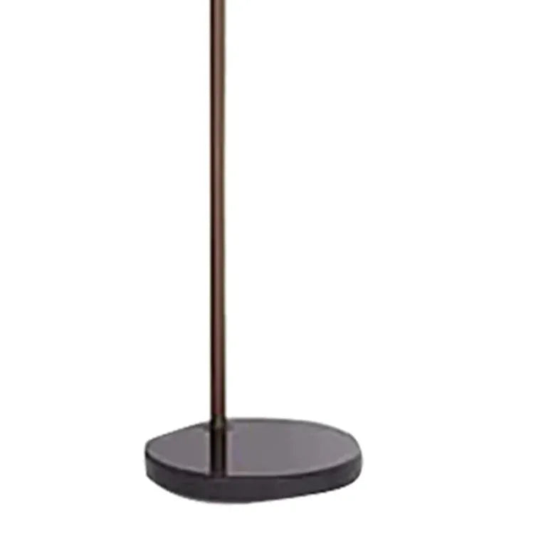 Black Glass Arched Modern Floor Lamp