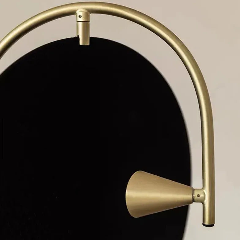 Black Unique Double-Curve Design Floor Lamp