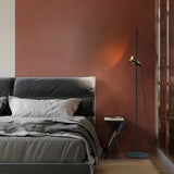 Black Straight Minimalist Adjustable Floor Lamp