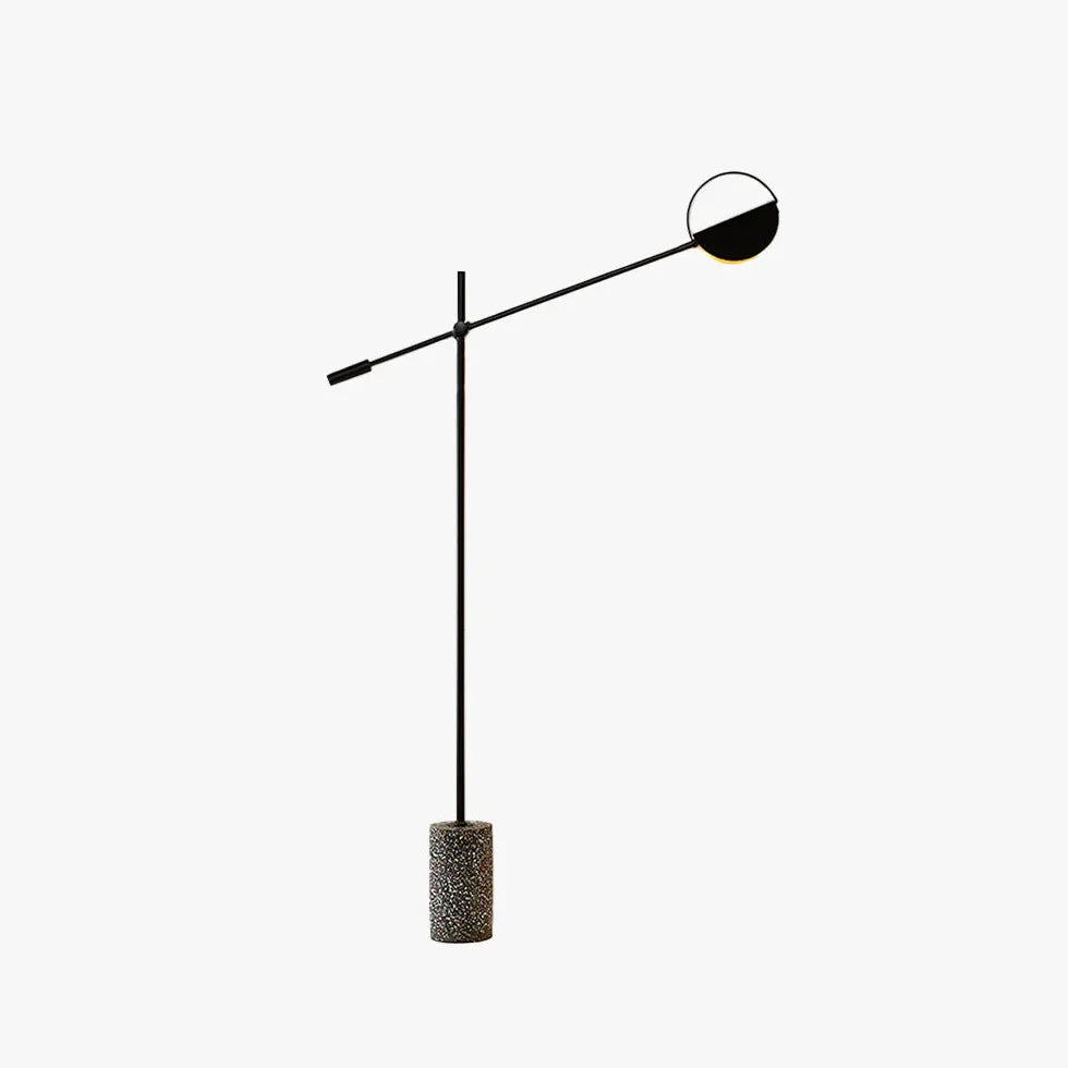 Lampada da pavimento pieghevole moderna minimalista nera