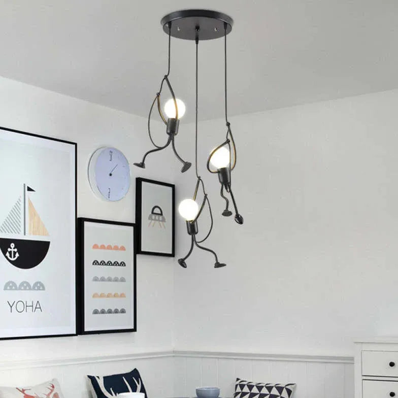 playfulness modern white pendant light