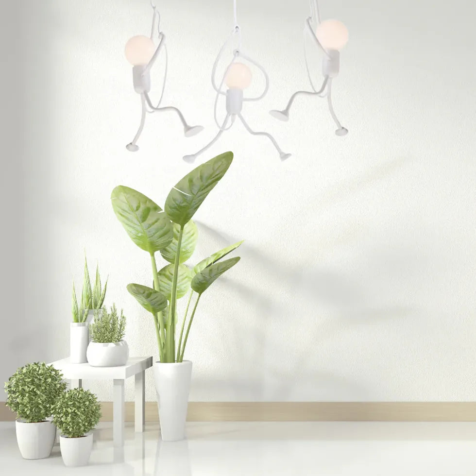 playfulness modern white pendant light