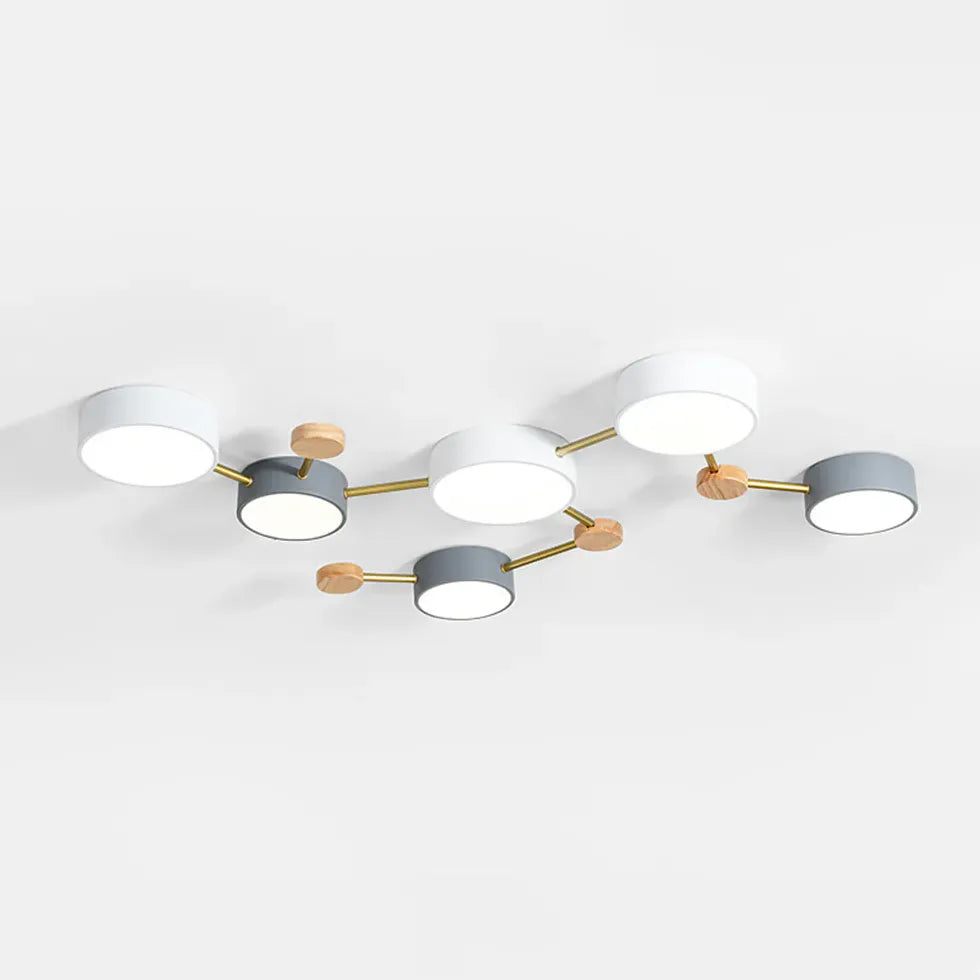 Plafoniera Soffitto Camera da Letto Design Multilampada