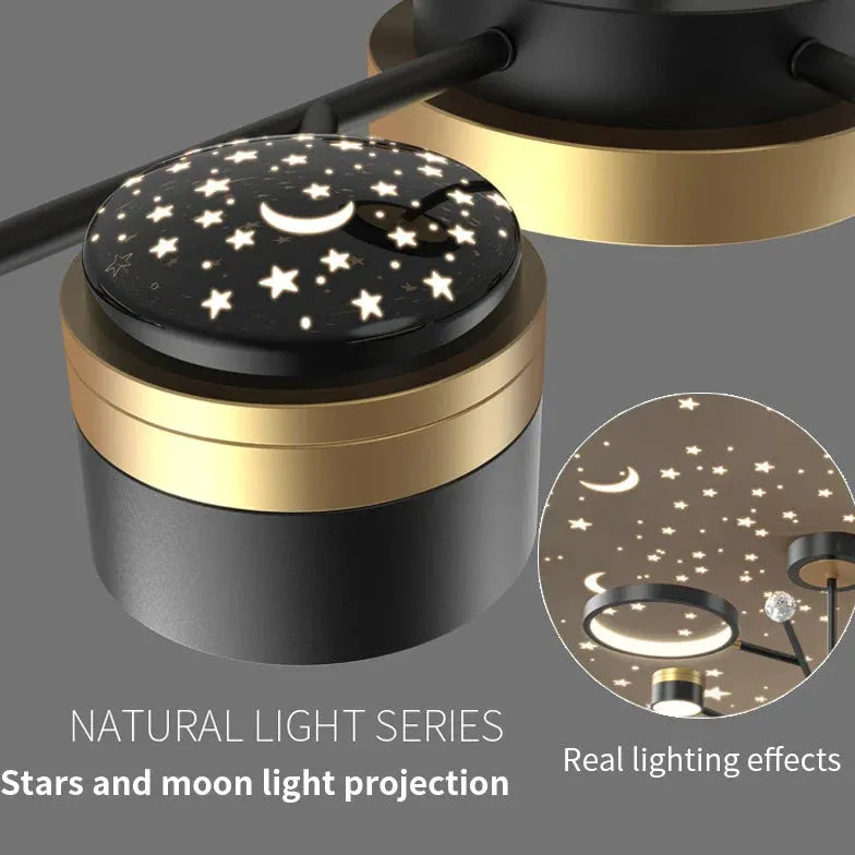 Luce a sospensione moderna a proiezione Sky Starry