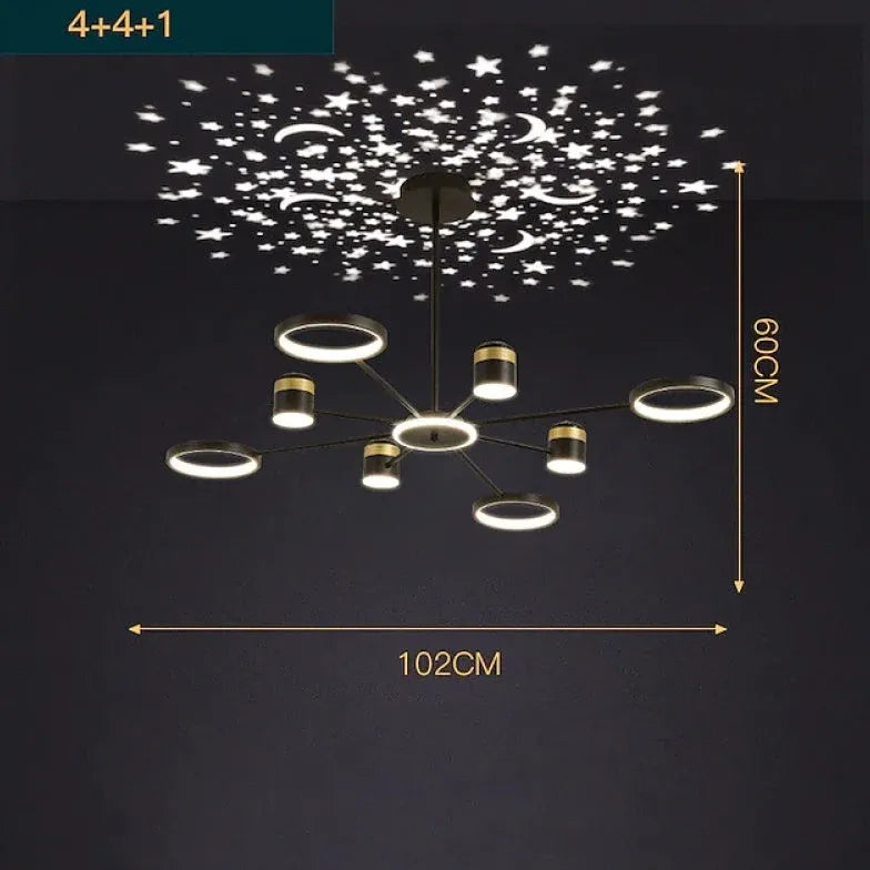 Luce a sospensione moderna a proiezione Sky Starry