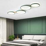 Green Plane LED Modern Flush Ceiling Lights