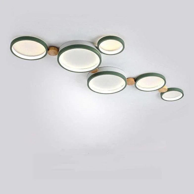 Green Plane LED Modern Flush Ceiling Lights