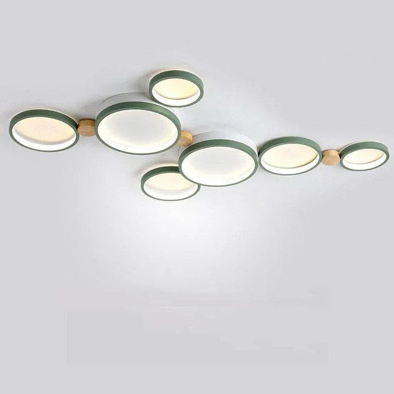 Green Plane LED Modern Flush Ceiling Lights