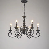 Lampadario a sospensione Vintage Candelabro Nero