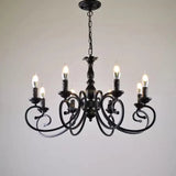 Lampadario a sospensione Vintage Candelabro Nero