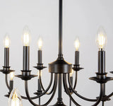 Lampadario Sala Moderno Led Elegante Design Nero