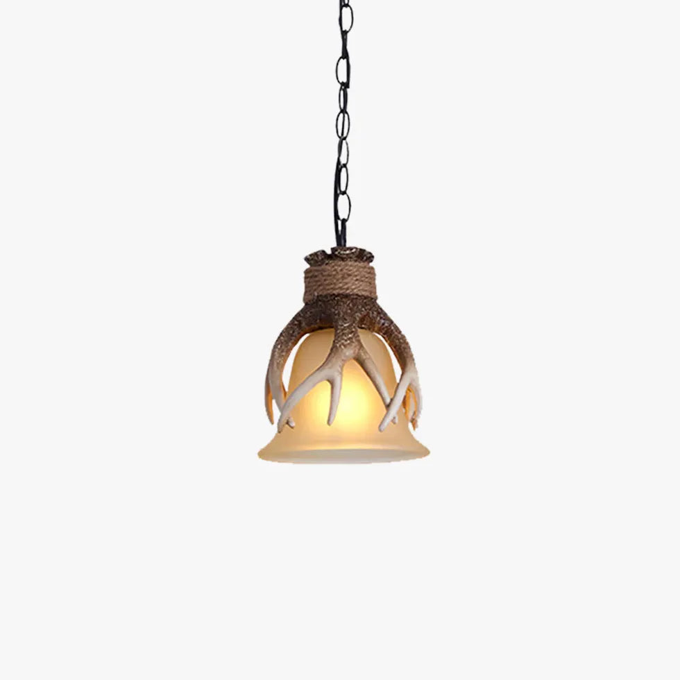 Glass Shade Hanging Chain Pendant Light