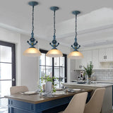 Glass Shade Hanging Chain Pendant Light