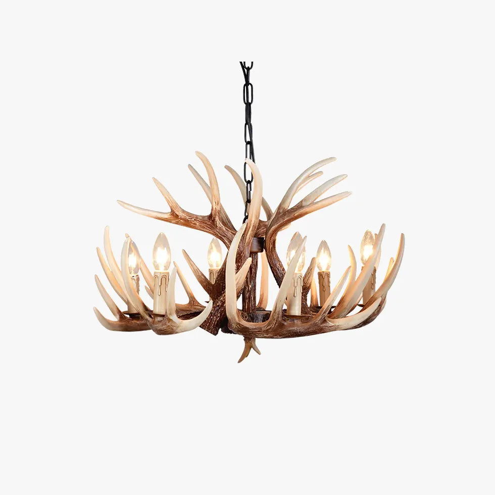 Faux Antler Vintage Candle Holder Chandelier