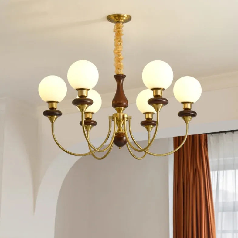 Lampadario vintage a gocce multi bracci regolabile