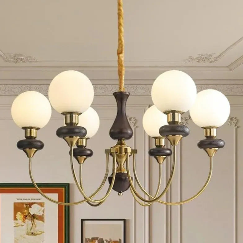 Lampadario vintage a gocce multi bracci regolabile