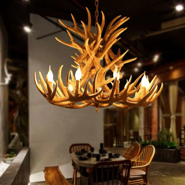 Lampadari particolari in legno stile naturale