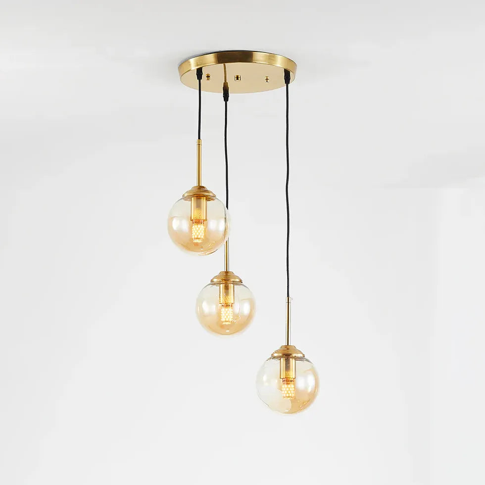 Semi-Transparent Glass Single-Head Minimalist Pendant Light