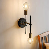 Dual-Head Minimalist Black Modern Ceiling Light