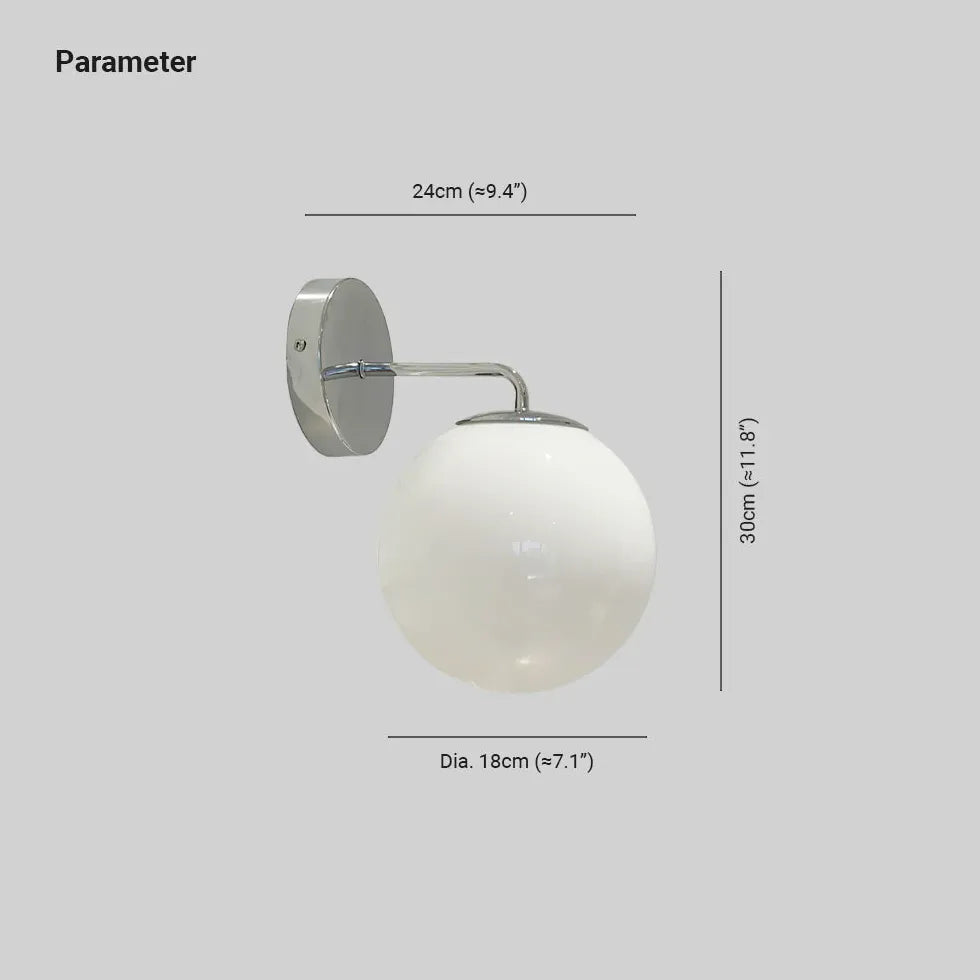 Round Ball Glass Modern Wall Lights