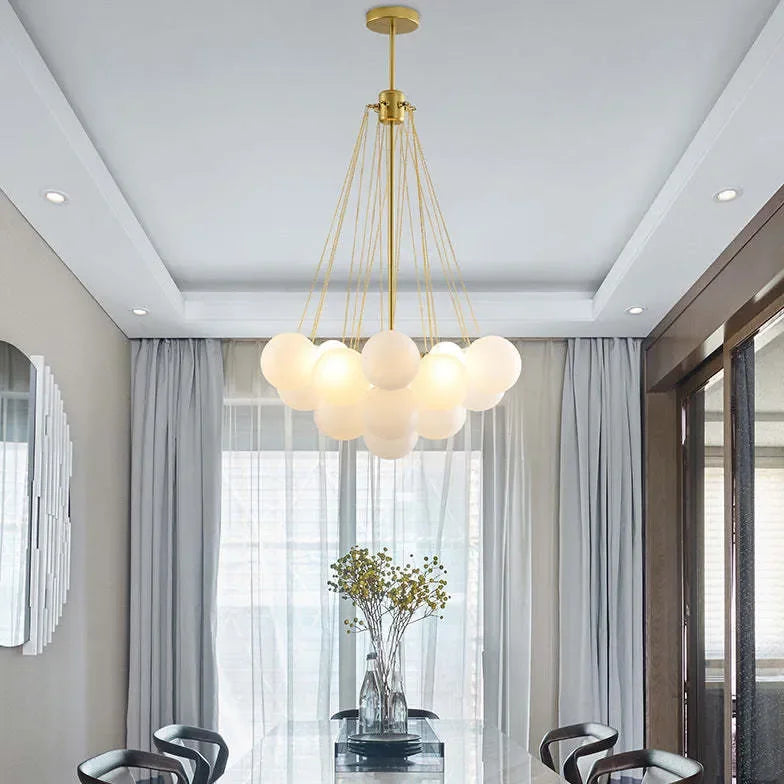 Lampadario a Palloncino in Vetro per Soggiorno