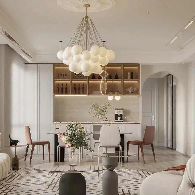 Lampadario a Palloncino in Vetro per Soggiorno