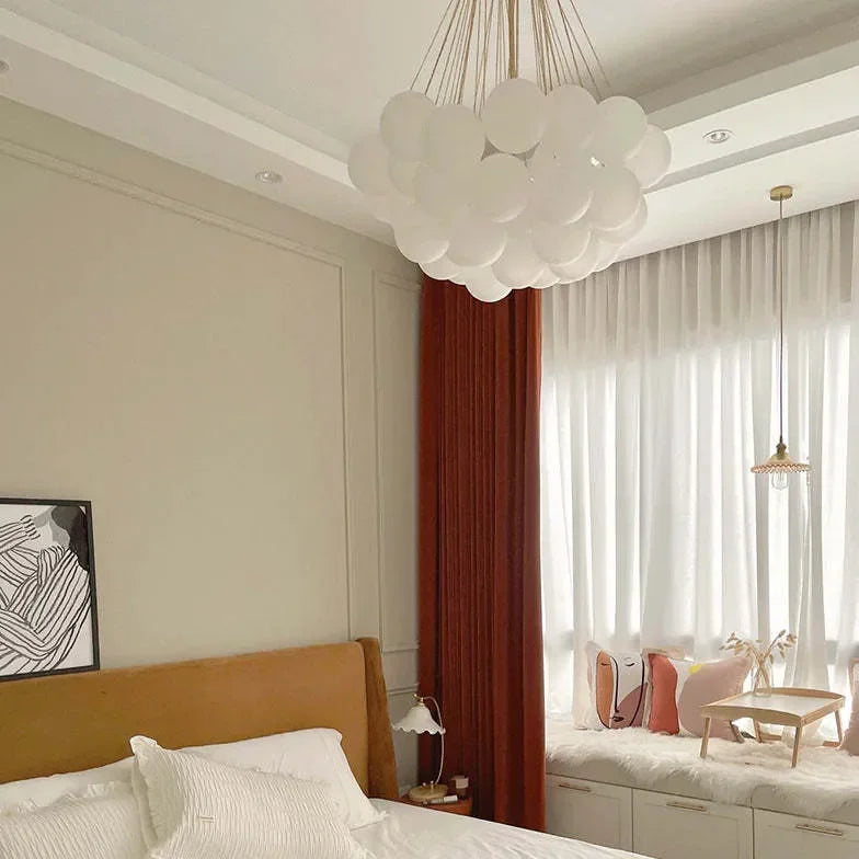 Lampadario a Palloncino in Vetro per Soggiorno