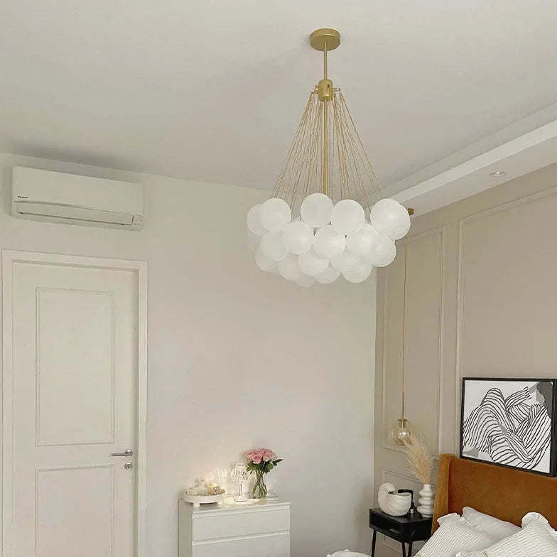 Lampadario a Palloncino in Vetro per Soggiorno