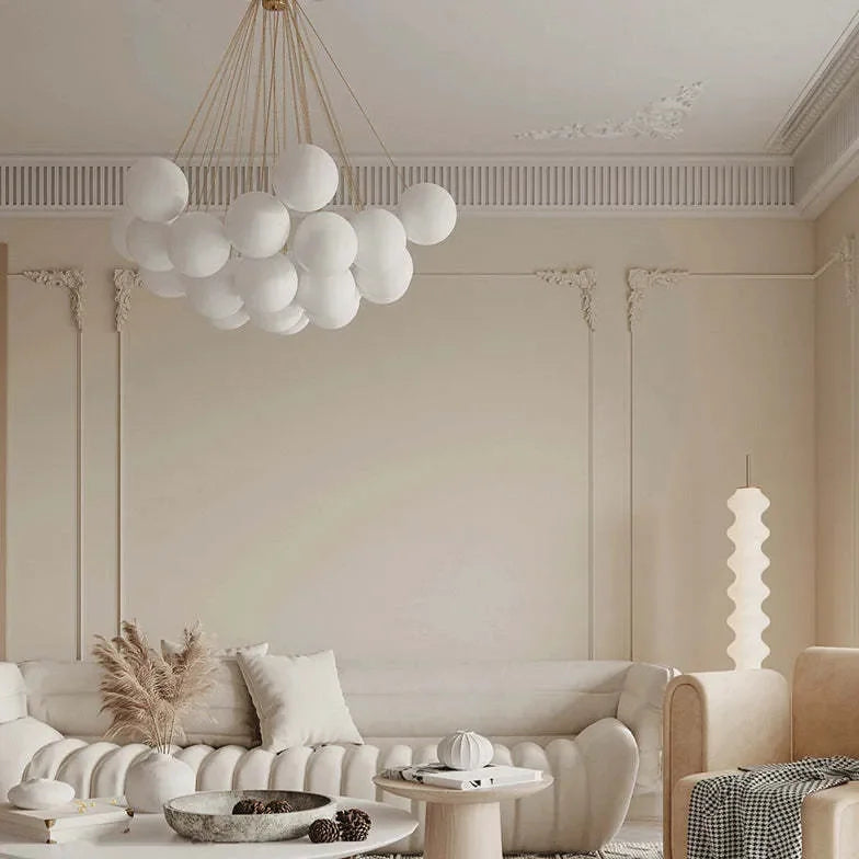 Lampadario a Palloncino in Vetro per Soggiorno