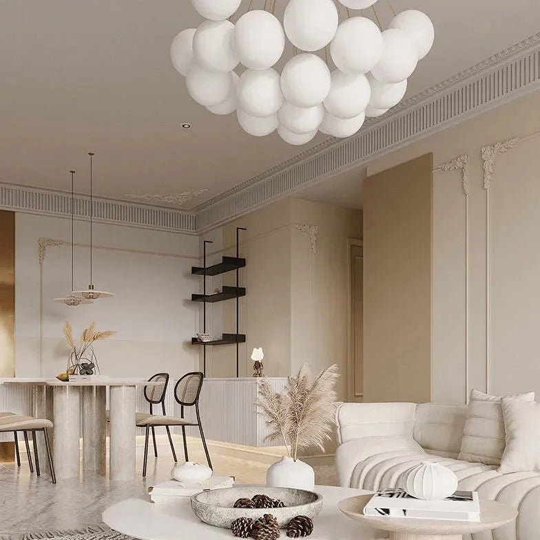 Lampadario a Palloncino in Vetro per Soggiorno