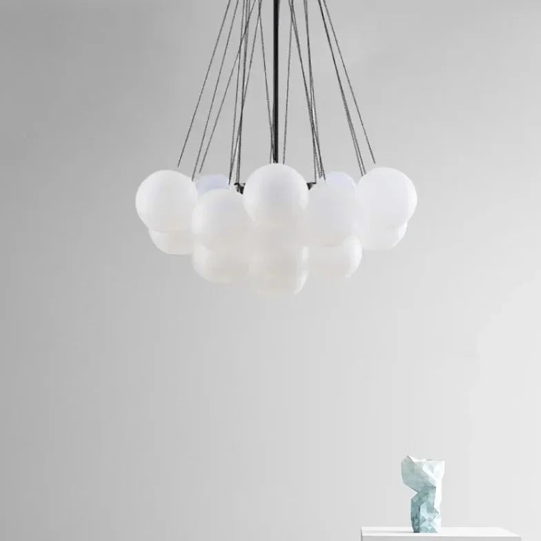 Lampadario a Palloncino in Vetro per Soggiorno