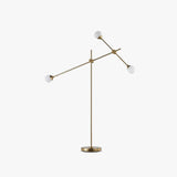 Lampada a pavimento minimalista moderna oro multi-braccio